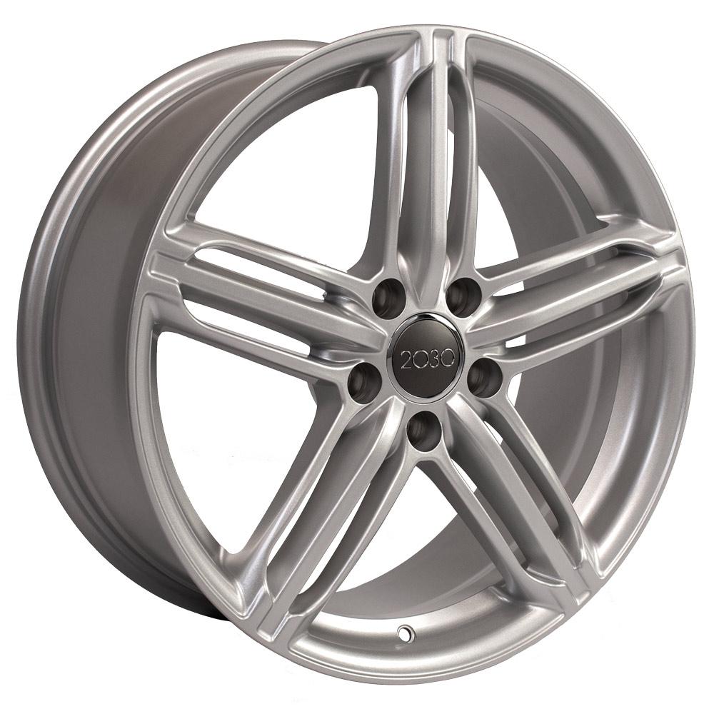 OE Wheels AU12 18x8 5x112 35et Gloss Silver Wheel SS: 7154604