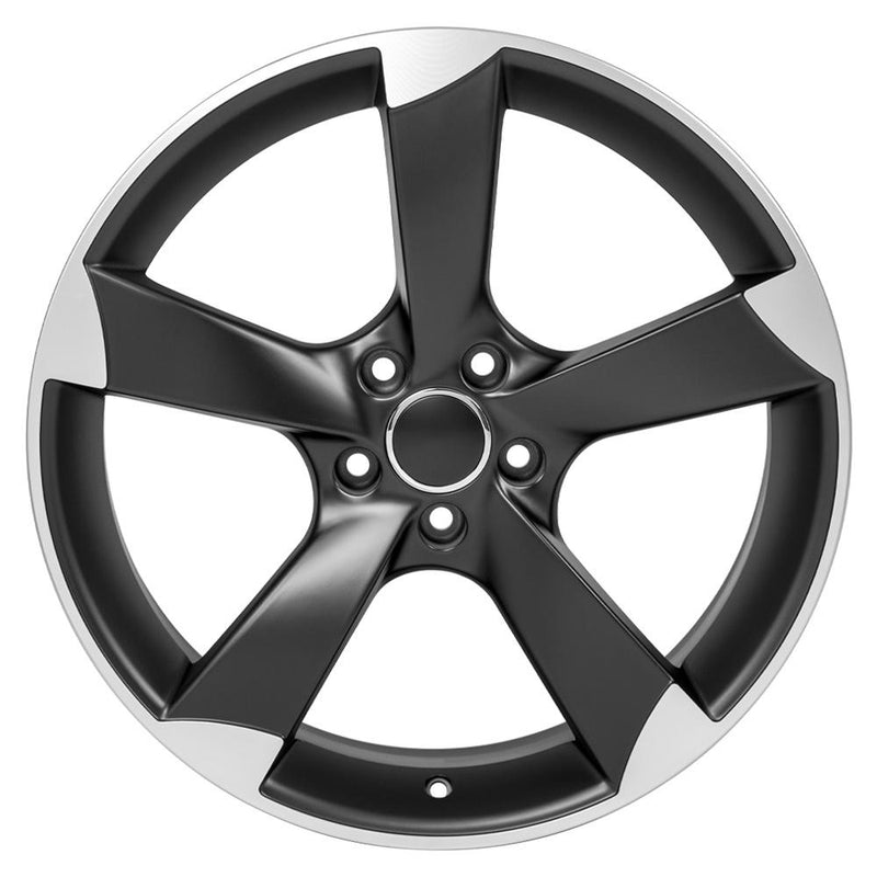OE Wheels AU29 19x8.5 5x112 35et Satin Black Machined Wheel