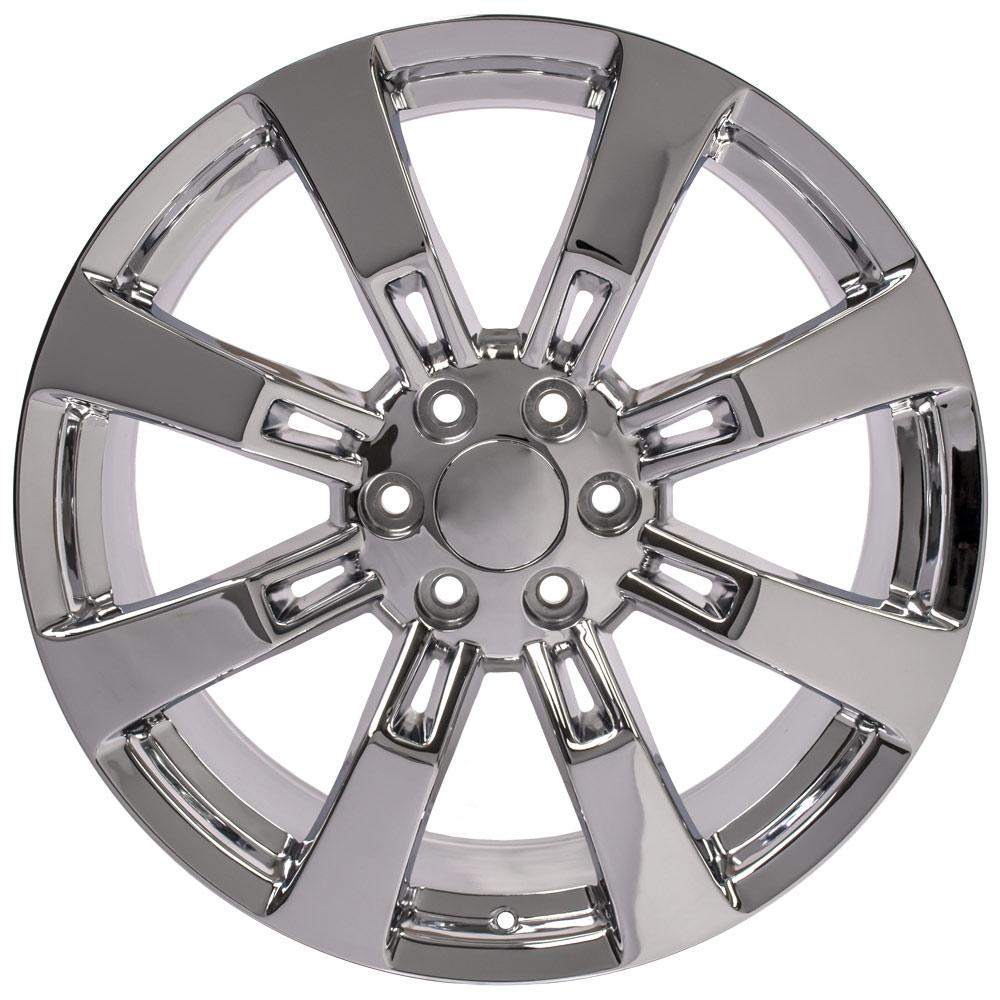 OE Wheels CA82 22x9 6x139.7 31et Chrome Wheel