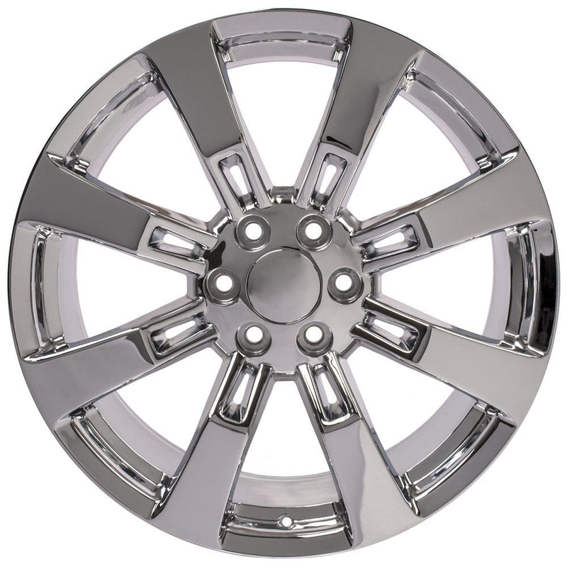 OE Wheels CA82 22x9 6x139.7 31et Chrome Wheel