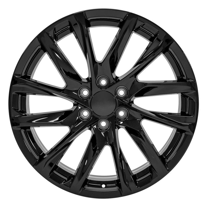 OE Wheels CA90 22x9 6x139.7 28et Gloss Black Wheel