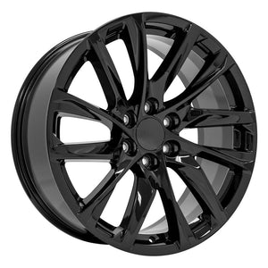OE Wheels CA90 22x9 6x139.7 28et Gloss Black Wheel