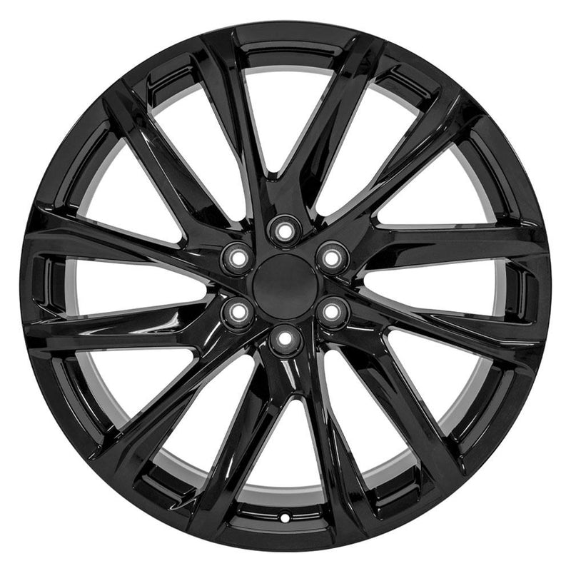 OE Wheels CA90 24x10 6x139.7 28et Gloss Black Wheel