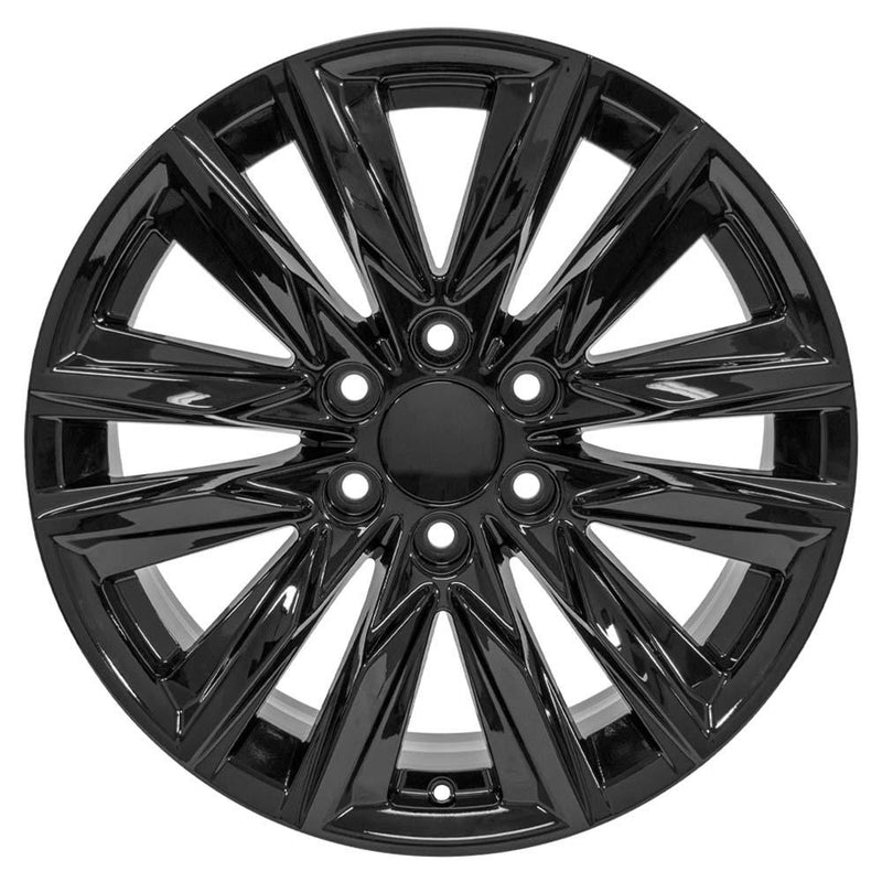 OE Wheels CA91 20x9 6x139.7 28et Gloss Black Wheel