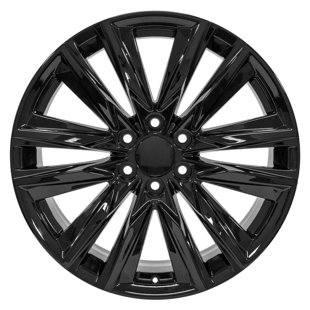 OE Wheels CA91 22x9 6x139.7 28et Gloss Black Wheel