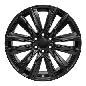 OE Wheels CA91 22x9 6x139.7 28et Satin Black Wheel