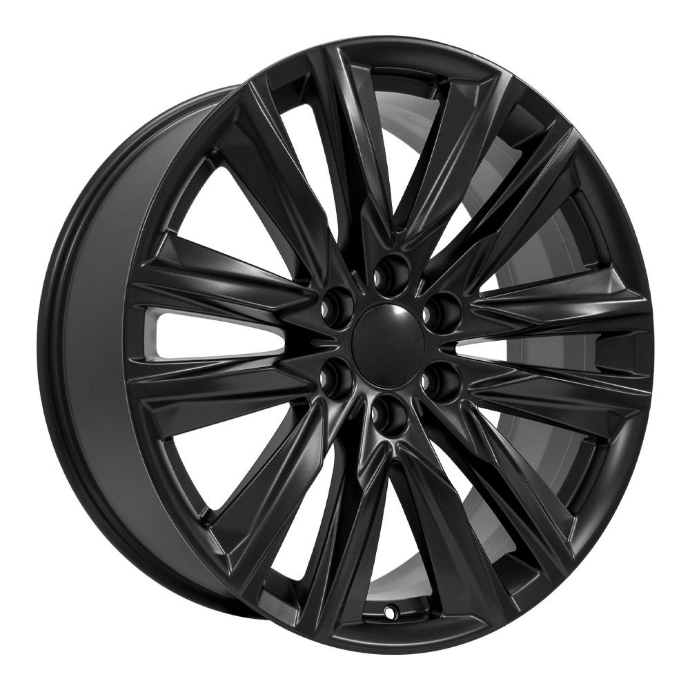 OE Wheels CA91 22x9 6x139.7 28et Satin Black Wheel