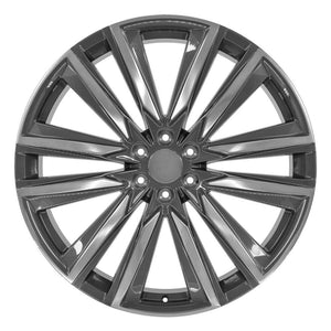 OE Wheels CA91 26x10 6x139.7 28et Gloss Gunmetal with Polished Face Wheel