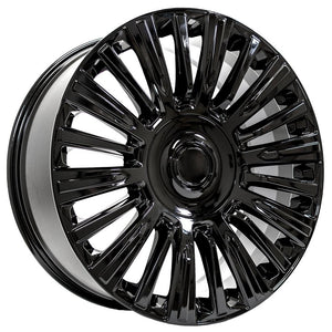 OE Wheels CA92 22x9 6x139.7 28et Gloss Black Wheel