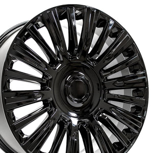 OE Wheels CA92 22x9 6x139.7 28et Gloss Black Wheel