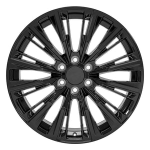 OE Wheels CA93 22x9 6x139.7 28et Gloss Black Wheel