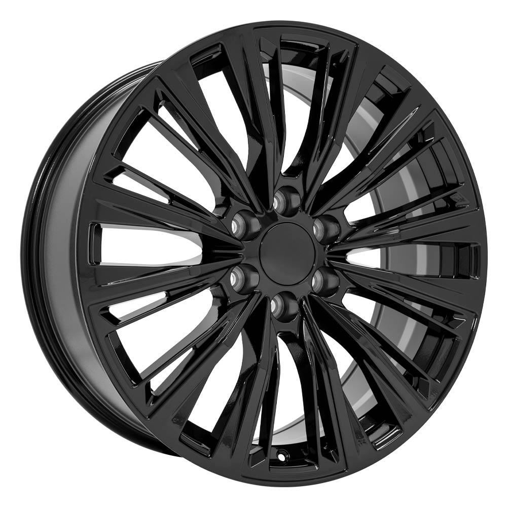 OE Wheels CA93 22x9 6x139.7 28et Gloss Black Wheel