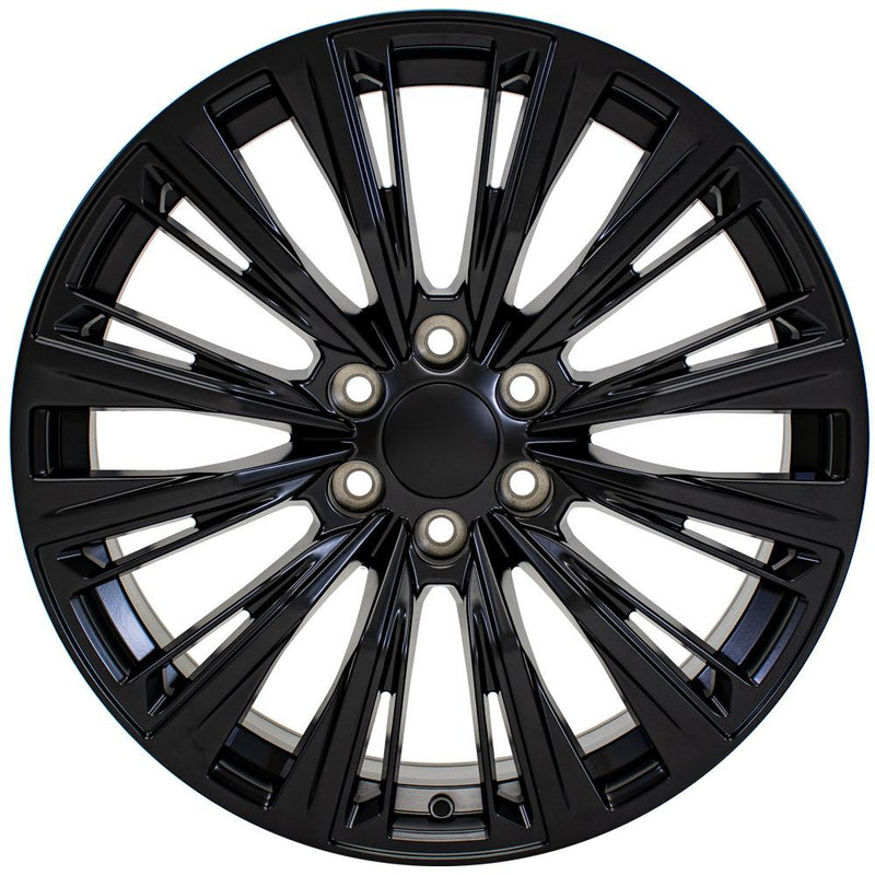 OE Wheels CA93 22x9 6x139.7 28et Satin Black Wheel