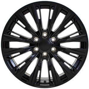 OE Wheels CA93 22x9 6x139.7 28et Satin Black Wheel