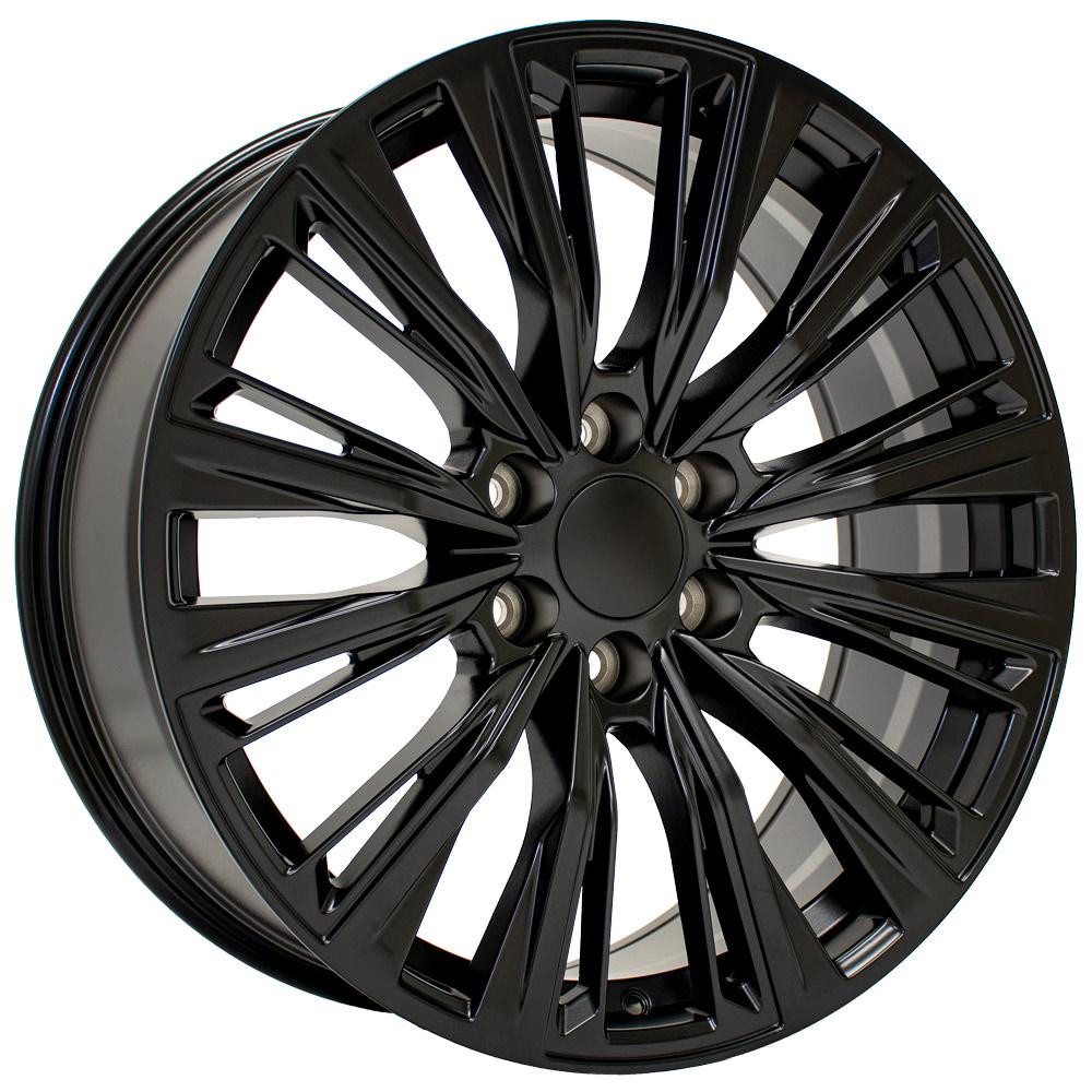 OE Wheels CA93 22x9 6x139.7 28et Satin Black Wheel