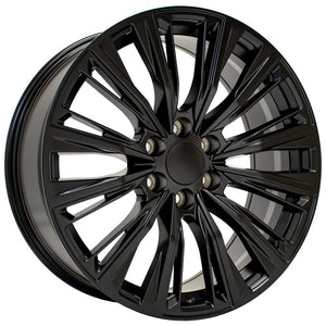 OE Wheels CA93 22x9 6x139.7 28et Satin Black Wheel