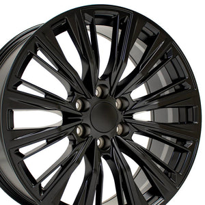 OE Wheels CA93 22x9 6x139.7 28et Satin Black Wheel