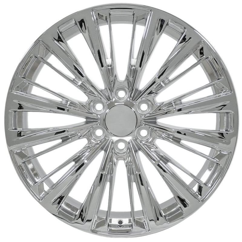 OE Wheels CA93 22x9 6x139.7 28et Chrome Wheel SS: 9513552