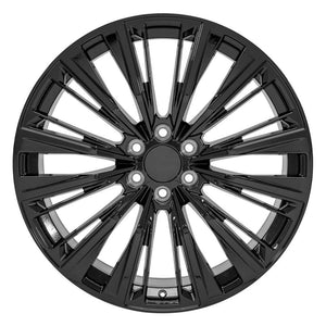OE Wheels CA93 24x10 6x139.7 28et Gloss Black Wheel