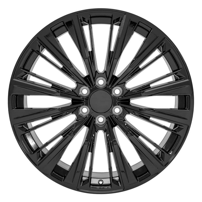 OE Wheels CA93 24x10 6x139.7 28et Gloss Black Wheel
