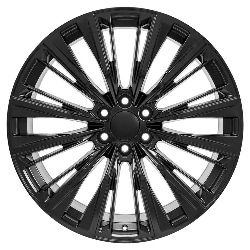 OE Wheels CA93 24x10 6x139.7 28et Satin Black Wheel