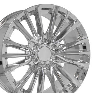 OE Wheels CA94 20x9 6x139.7 28et Chrome Wheel