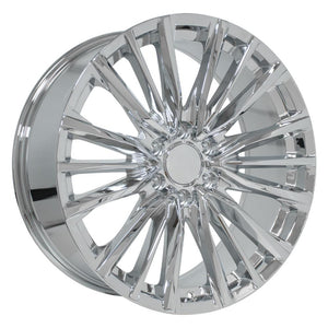 OE Wheels CA94 22x9 6x139.7 28et Chrome Wheel