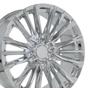 OE Wheels CA94 22x9 6x139.7 28et Chrome Wheel