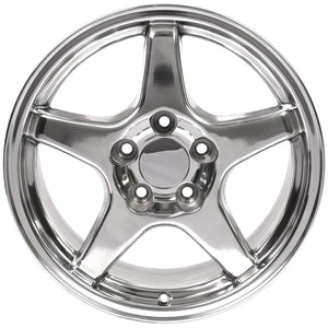 OE Wheels CV01 17x9.5 5x120.65 56et Polished Wheel