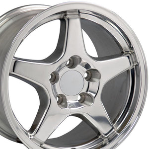 OE Wheels CV01 17x9.5 5x120.65 56et Polished Wheel