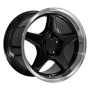 OE Wheels CV01 17x11 5x120.65 50et Gloss Black Machined Lip Wheel