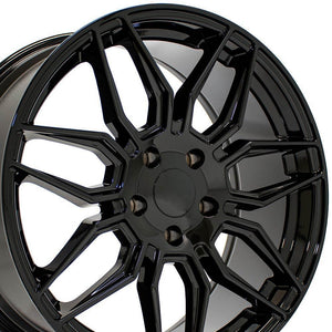 OE Wheels CV03D 19x8.5 5x120 51et Gloss Black Wheel