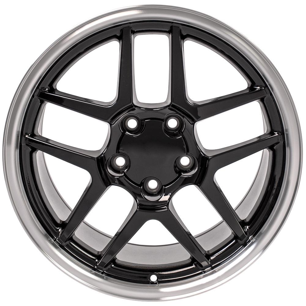 OE Wheels CV04 18x10.5 5x120.65 56et Gloss Black Machined Lip Wheel