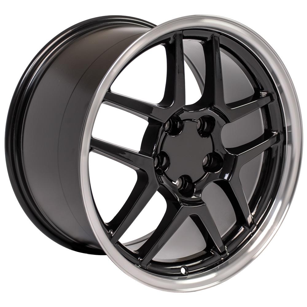 OE Wheels CV04 18x10.5 5x120.65 56et Gloss Black Machined Lip Wheel