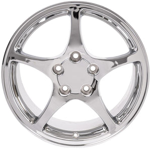 OE Wheels CV05 17x8.5 5x120.65 58et Chrome Wheel