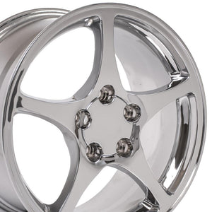 OE Wheels CV05 18x9.5 5x120.65 65et Chrome Wheel
