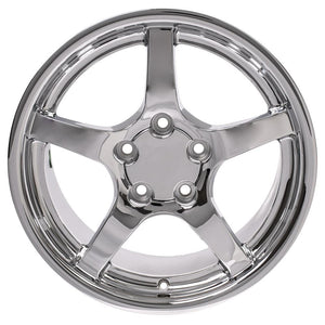 OE Wheels CV05 17x9.5 5x120.65 54et Chrome Wheel