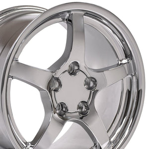 OE Wheels CV05 17x9.5 5x120.65 54et Chrome Wheel