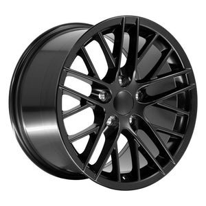 OE Wheels CV08A 17x9.5 5x120.65 54et Satin Black Wheel