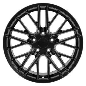 OE Wheels CV08A 18x10.5 5x120.65 56et Satin Black Wheel