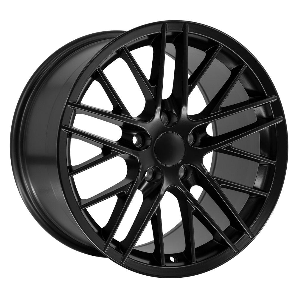 OE Wheels CV08A 18x10.5 5x120.65 56et Satin Black Wheel