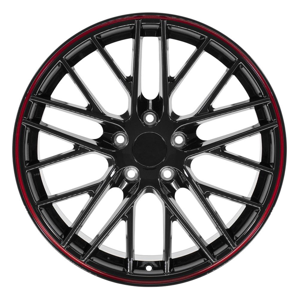 OE Wheels CV08B 19x10 5x120.65 79et Gloss Black Redline Wheel