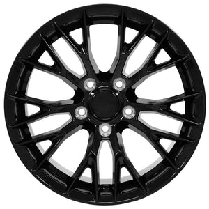 OE Wheels CV22 17x9.5 5x120.65 54et Gloss Black Wheel