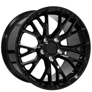 OE Wheels CV22 17x9.5 5x120.65 54et Gloss Black Wheel