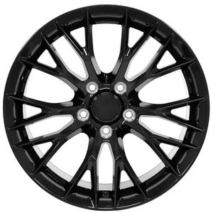 OE Wheels CV22 18x10.5 5x120.65 56et Gloss Black Wheel