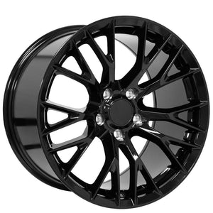 OE Wheels CV22 18x10.5 5x120.65 56et Gloss Black Wheel