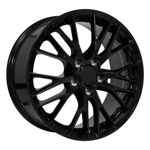 OE Wheels CV22B 18x8.5 5x120.65 56et Gloss Black Wheel