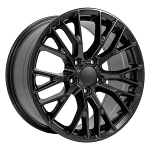 OE Wheels CV22B 18x8.5 5x120.65 56et Satin Black Wheel