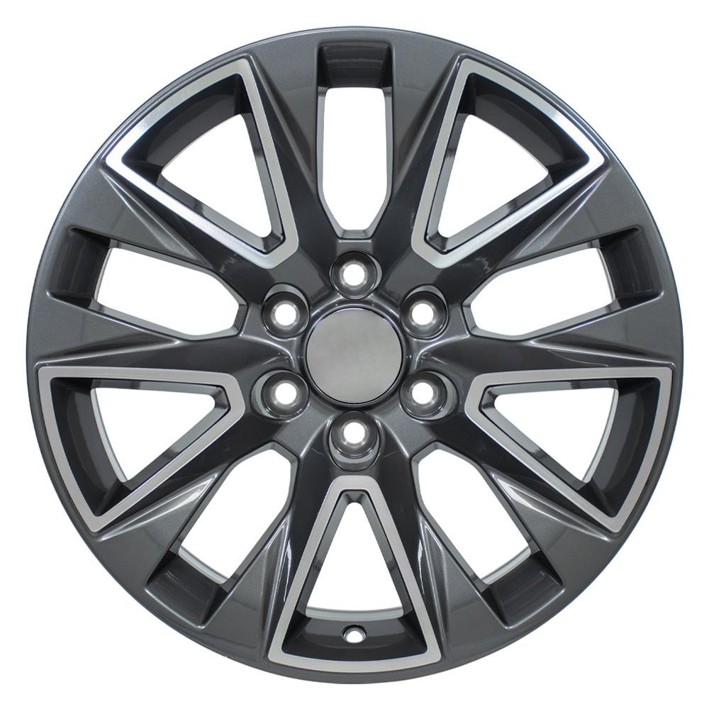 OE Wheels CV26 20x9 6x139.7 28et Gloss Gunmetal Machined Wheel