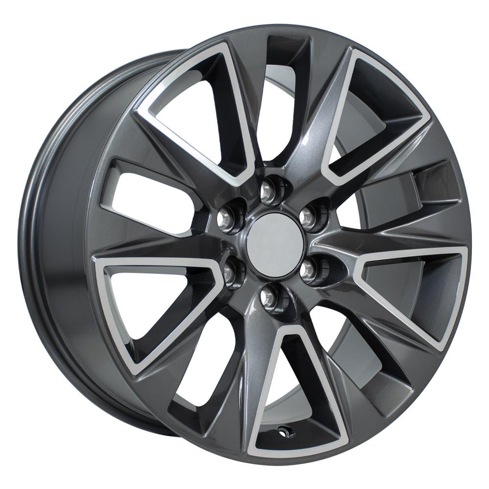 OE Wheels CV26 20x9 6x139.7 28et Gloss Gunmetal Machined Wheel